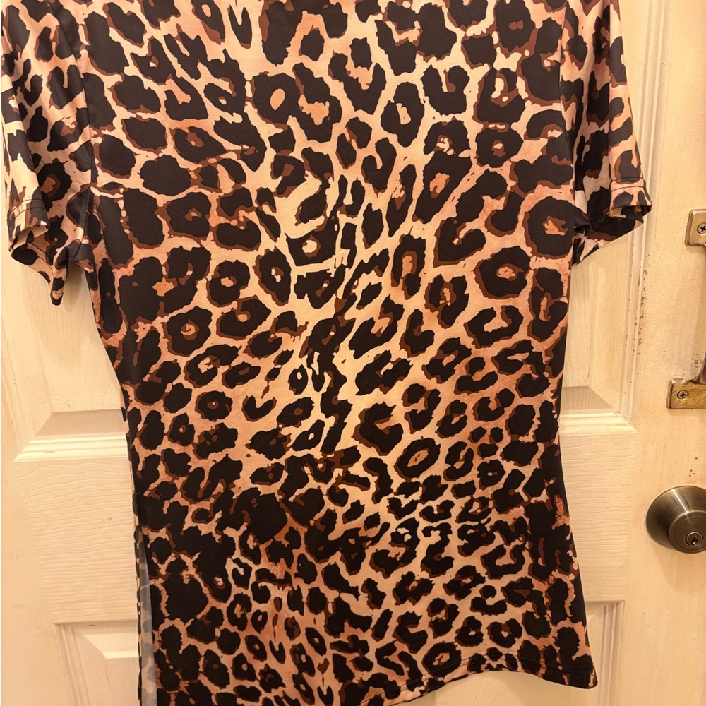 Too Fast Leopard Print Blouse